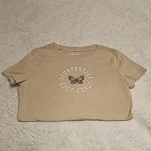 Aeropostale Tan Graphic Tee